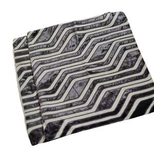 Set of 2 J Crew Compono 18in x 18in Grey Geometric Linen Velvet Pillow Covers